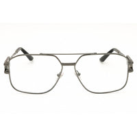 Versace 0VE1302 1001 Men's Gunmetal Rectangular Metal Full Rim Eyeglasses Frame, 57mm ,