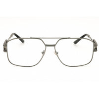 Versace 0VE1302 1001 Men's Gunmetal Rectangular Metal Full Rim Eyeglasses Frame, 59mm ,