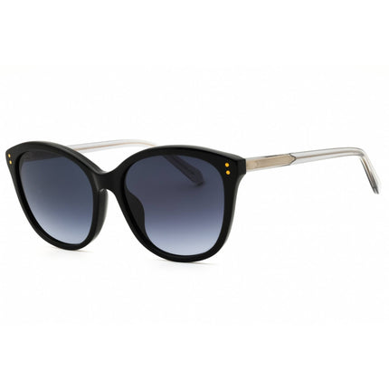 Fossil FOS 2148/S 0807 9O Women's Black Plastic Full Rim Frame Oval Shape Sunglasses ,