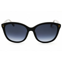 Fossil FOS 2148/S 0807 9O Women's Black Plastic Full Rim Frame Oval Shape Sunglasses ,