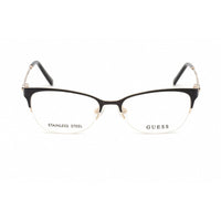 Guess GU 2584 002 Women's Matte Black Metal Full Rim Frame Cat Eye Shape Eyeglasses ,