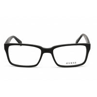 Guess GU1843 B84 - BLK Unisex Matte Black Plastic Full Rim Rectangular Eyeglasses ,