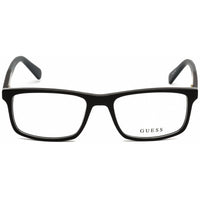 Guess GU1878 001 Men's Shiny Black Plastic Full Rim Rectangular Shape Eyeglasses ,