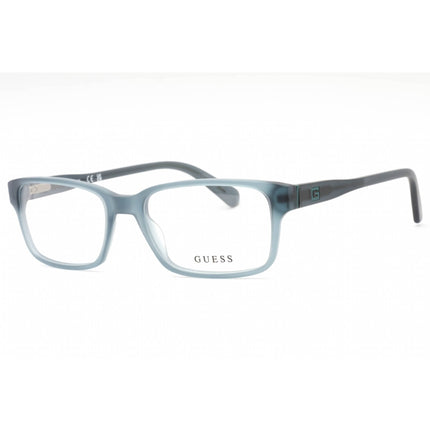 Guess GU1906 020 Men's Grey/Clear Plastic Full Rim Rectangular Shape Eyeglasses ,