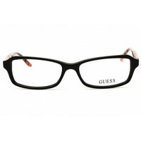 Guess GU2458-3 BLK Women's Black Plastic Full Rim Frame Rectangular Shape Eyeglasses ,
