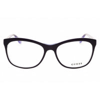 Guess GU2619 090 Women's Shiny Blue Acetate Full Rim Rectangular Shape Eyeglasses ,