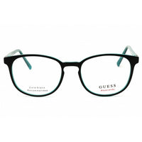 Guess GU3009 005 Women's Black/Blue Plastic Full Rim Frame Round Shape Eyeglasses ,