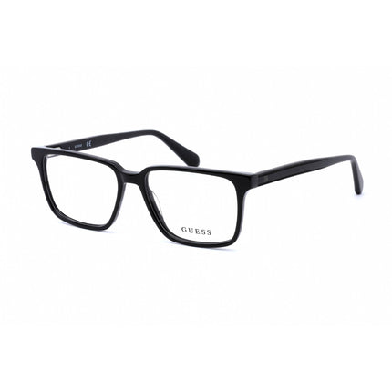 Guess GU50047 001 Men's Shiny Black Plastic Full Rim Rectangular Shape Eyeglasses ,