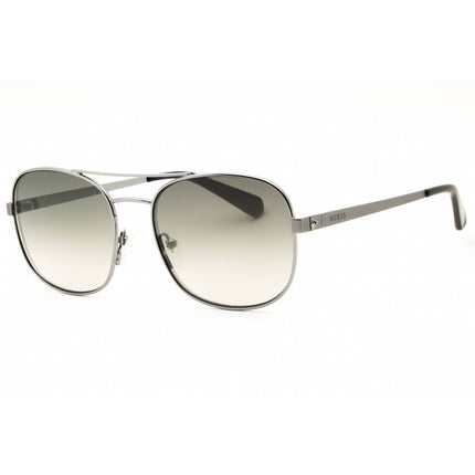 Guess GU5201 06Q Unisex Silver Metal Full Rim Frame Oval Shape Sunglasses ,