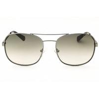 Guess GU5201 06Q Unisex Silver Metal Full Rim Frame Oval Shape Sunglasses ,