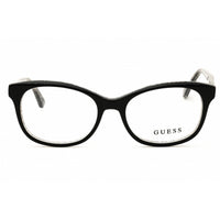 Guess GU9181 001 Women's Shiny Black Plastic Full Rim Frame Oval Shape Eyeglasses ,