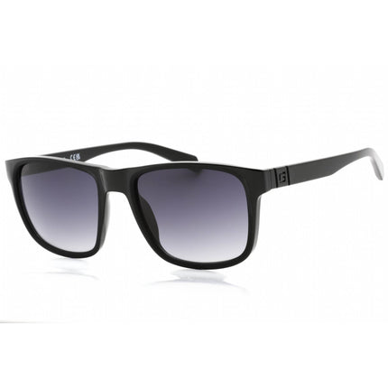 Guess Factory GF0220 01B Men's Shiny Black Plastic Full Rim Rectangular Sunglasses ,