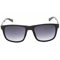 Guess Factory GF0220 01B Men's Shiny Black Plastic Full Rim Rectangular Sunglasses ,