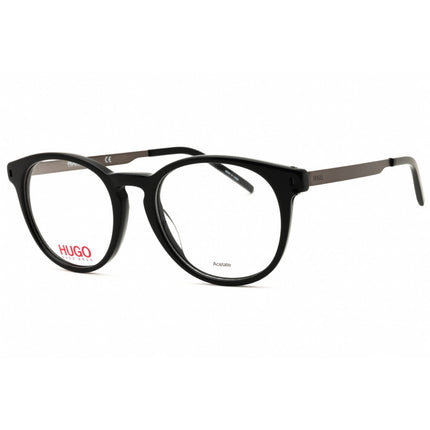 HUGO HG 1037 0807 00 Men's Black Plastic Full Rim Frame Round Shape Eyeglasses ,