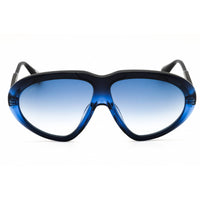 Max & Co MO0001 92W Women's Blue/Black Acetate Full Rim Frame Oval Shape Sunglasses ,