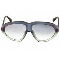 Max & Co MO0001 86Q Women's Light Blue/Green Acetate Full Rim Oval Shape Sunglasses ,