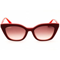 Max & Co MO0002 71F Women's Bordeaux/Red Acetate Full Rim Cat Eye Shape Sunglasses ,