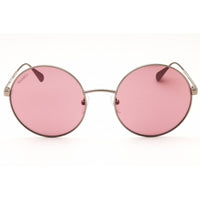 Max & Co MO0008 14S Women's Shiny Light Ruthenium Metal Full Rim Round Sunglasses ,