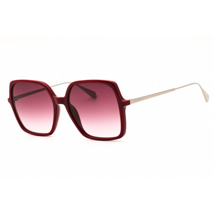 Max & Co MO0010 69T Women's Shiny Bordeaux Injected Propionate Rectangular Sunglasses ,