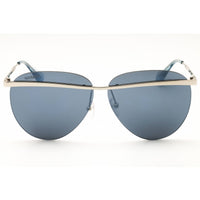 Max & Co MO0017 16X Women's Shiny Palladium Metal Rimless Aviator Shape Sunglasses ,