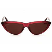 Max & Co MO0024 66G Women's Shiny Red Acetate Full Rim Cat Eye Shape Sunglasses ,