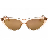 Max & Co MO0024 72G Women's Shiny Pink Acetate Full Rim Cat Eye Shape Sunglasses ,