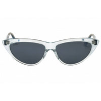 Max & Co MO0024 84C Women's Shiny Light Blue Acetate Full Rim Cat Eye Sunglasses ,