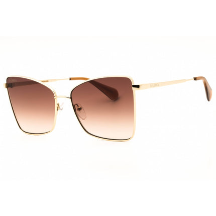 Max & Co MO0027 32F Women's Gold Metal Full Rim Frame Cat Eye Shape Sunglasses ,