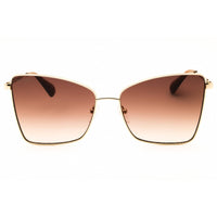 Max & Co MO0027 32F Women's Gold Metal Full Rim Frame Cat Eye Shape Sunglasses ,