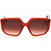 Max & Co MO0032 66P Women's Shiny Red Acetate Full Rim Oversized Shape Sunglasses ,