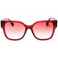Max & Co MO0036 81Z Women's Shiny Violet Injected Propionate Rectangular Sunglasses ,