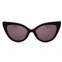Max & Co MO0038 01A Women's Shiny Black Acetate Full Rim Cat Eye Shape Sunglasses ,