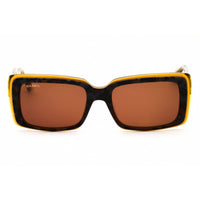 Max & Co MO0040 55E Women's Coloured Havana Acetate Full Rim Rectangular Sunglasses ,