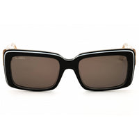Max & Co MO0040 01A Women's Shiny Black Acetate Full Rim Rectangular Sunglasses ,