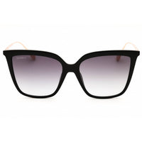 Max & Co MO0043 01B Women's Shiny Black Injected Propionate Rectangular Sunglasses ,