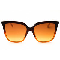 Max & Co MO0043 50F Women's Dark Brown/Gold Injected Propionate Rectangular Sunglasses ,