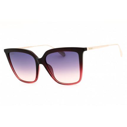 Max & Co MO0043 71W Women's Bordeaux/Gold/Black Full Rim Rectangular Shape Sunglasses ,