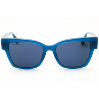 Max & Co MO0045 90V Women's Shiny Blue Injected Propionate Full Rim Cat Eye Sunglasses ,