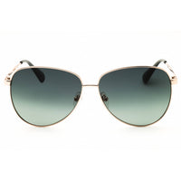 Max & Co MO0049 28P Women's Shiny Rose Gold Metal Full Rim Aviator Shape Sunglasses ,