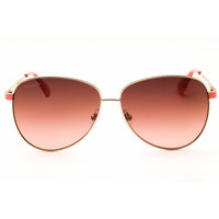 Max & Co MO0049 32F Women's Gold Metal Full Rim Frame Aviator Shape Sunglasses ,