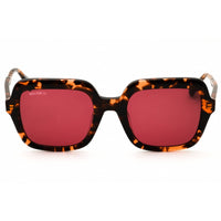 Max & Co MO0055 55S Women's Coloured Havana Acetate Full Rim Rectangular Sunglasses ,