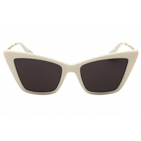 Max & Co MO0057 21A Women's White Injected Propionate Full Rim Cat Eye Sunglasses ,