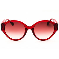 Max & Co MO0058 66T Women's Shiny Red Injected Propionate Full Rim Round Sunglasses ,