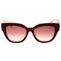 Max & Co MO0059 71F Women's Bordeaux/Pink Acetate Full Rim Rectangular Sunglasses ,