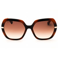 Max & Co MO0063 56F Women's Havana/Gold Injected Propionate Oversized Sunglasses ,