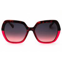 Max & Co MO0063 56T Women's Havana/Red Injected Propionate Oversized Sunglasses ,