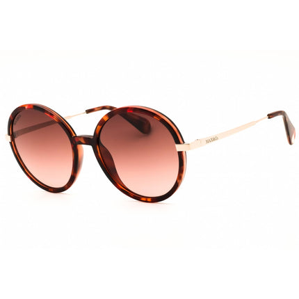 Max & Co MO0064 55F Women's Coloured Havana Injected Propionate Round Sunglasses ,