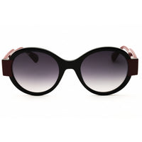 Max & Co MO0067 01A Women's Shiny Black Injected Propionate Full Rim Round Sunglasses ,