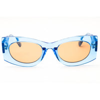 Max & Co MO0068 84E Women's Shiny Light Blue Injected Propionate Cat Eye Sunglasses ,