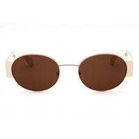 Max & Co MO0071 28E Women's Shiny Rose Gold Metal Full Rim Oval Shape Sunglasses ,